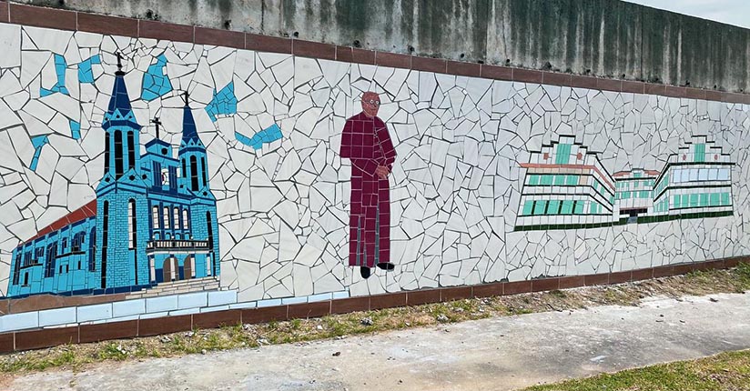 Padre Mathias e suas obras no mosaico histórico de Guaramirim 