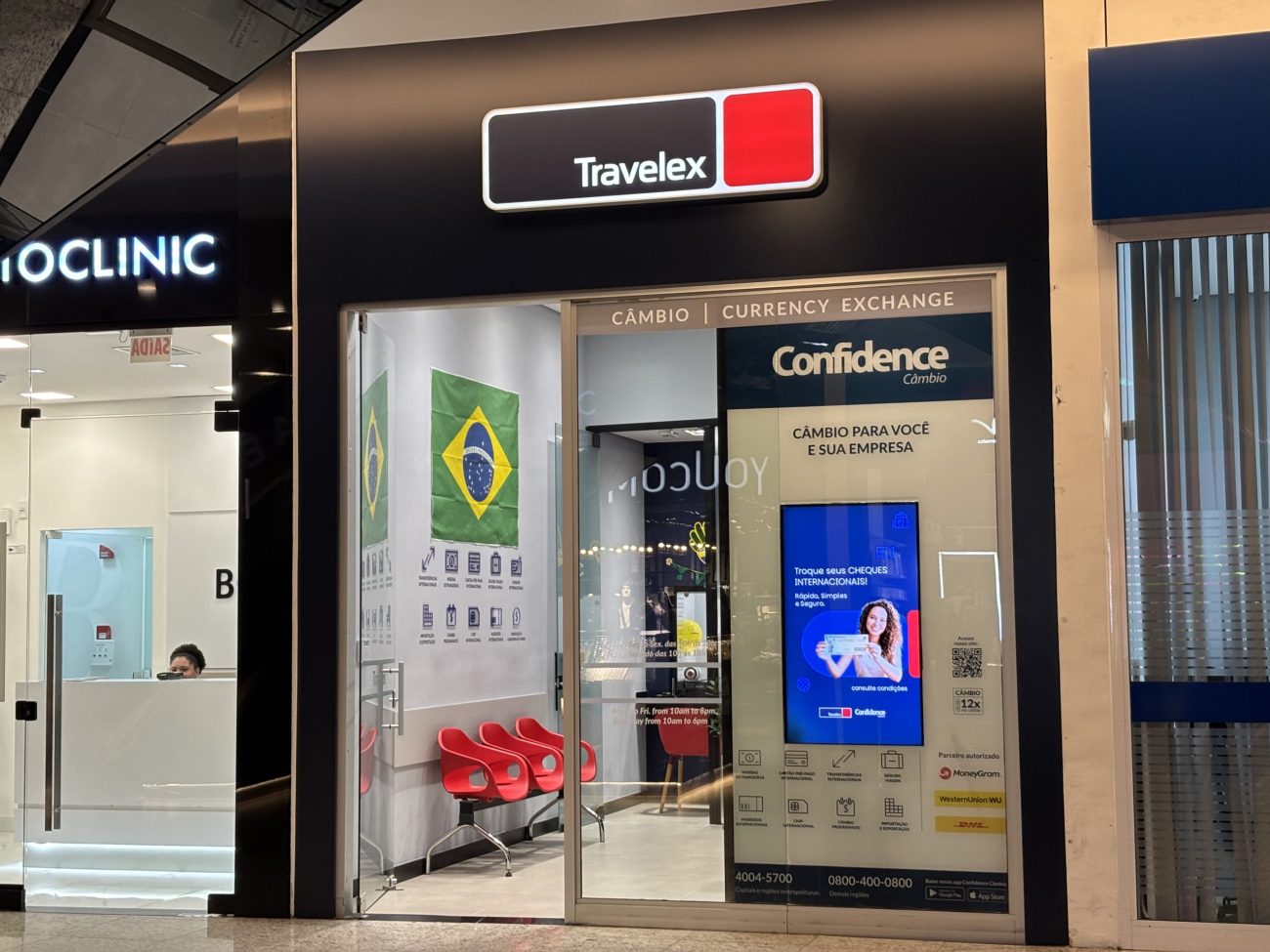 Loja da Travelex Confidence no Partage Jaraguá do Sul