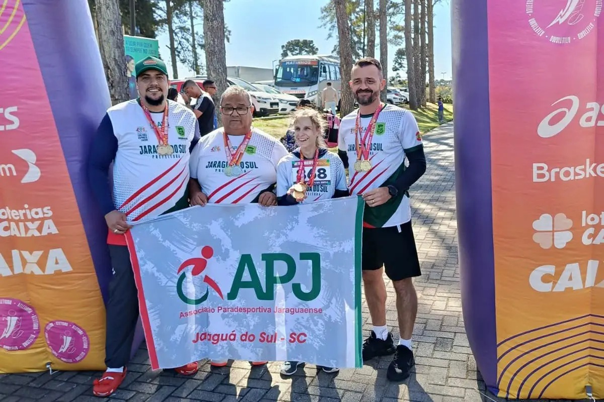 Com três atletas, Jaraguá do Sul conquista seis medalhas no Meeting Paralímpico de Atletismo