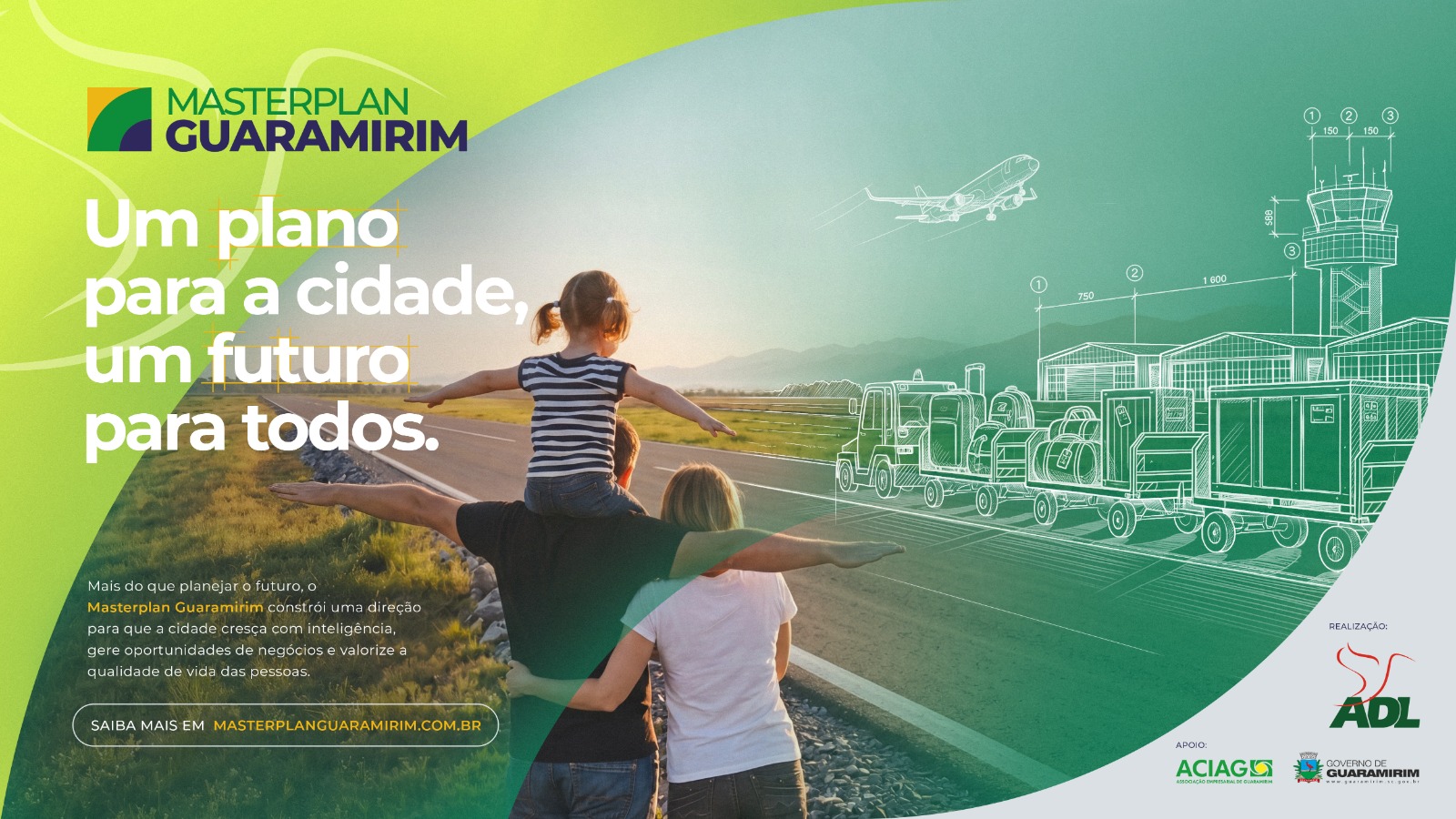 Masterplan Guaramirim apresenta proposta de expansão da infraestrutura logística e do Aeropark Vale Europeu