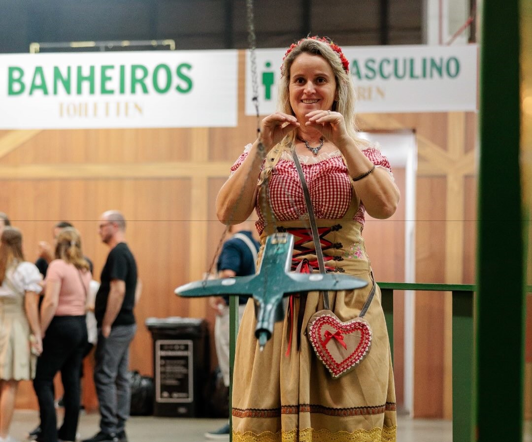 Participante disputa prova dos Jogos Germânicos