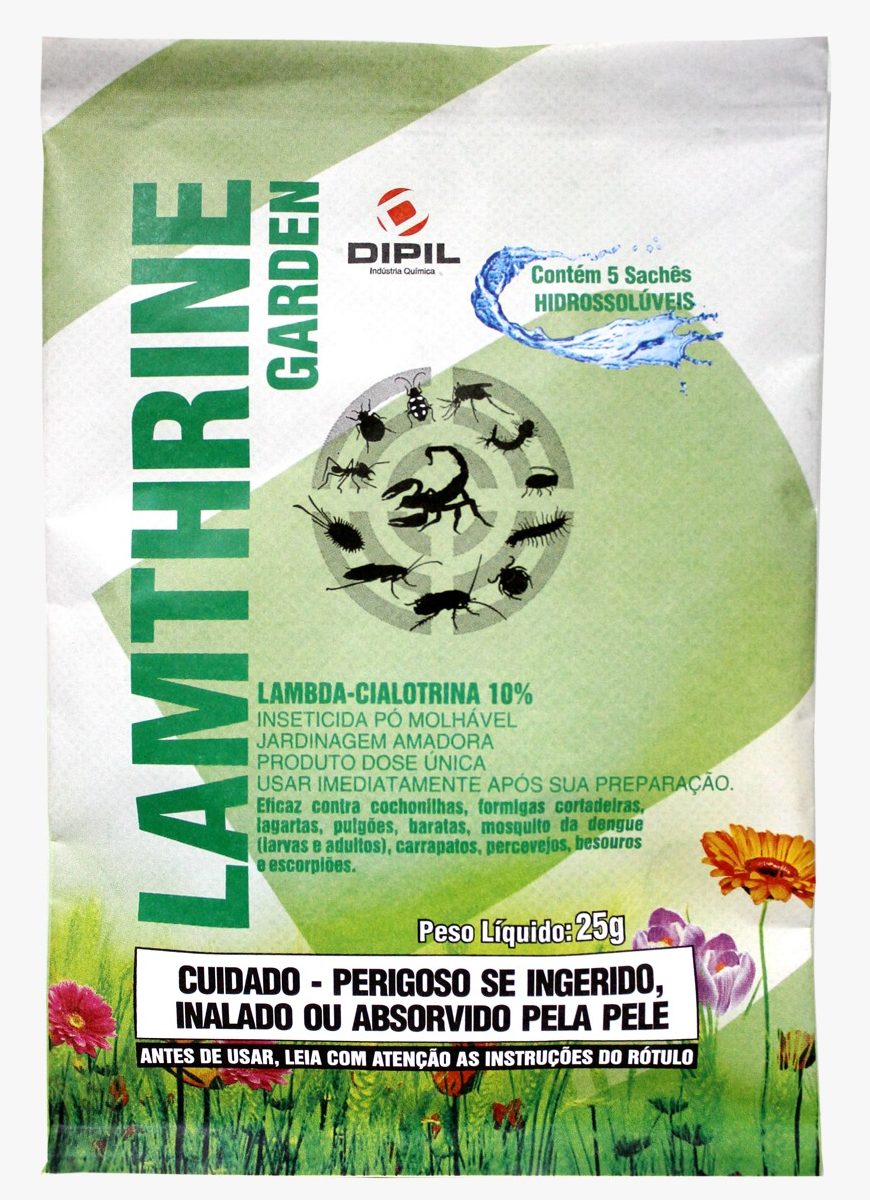 Lamthrine Garden, inseticida da DIPIL indicado para o controle de escorpiões, baratas e outras pragas