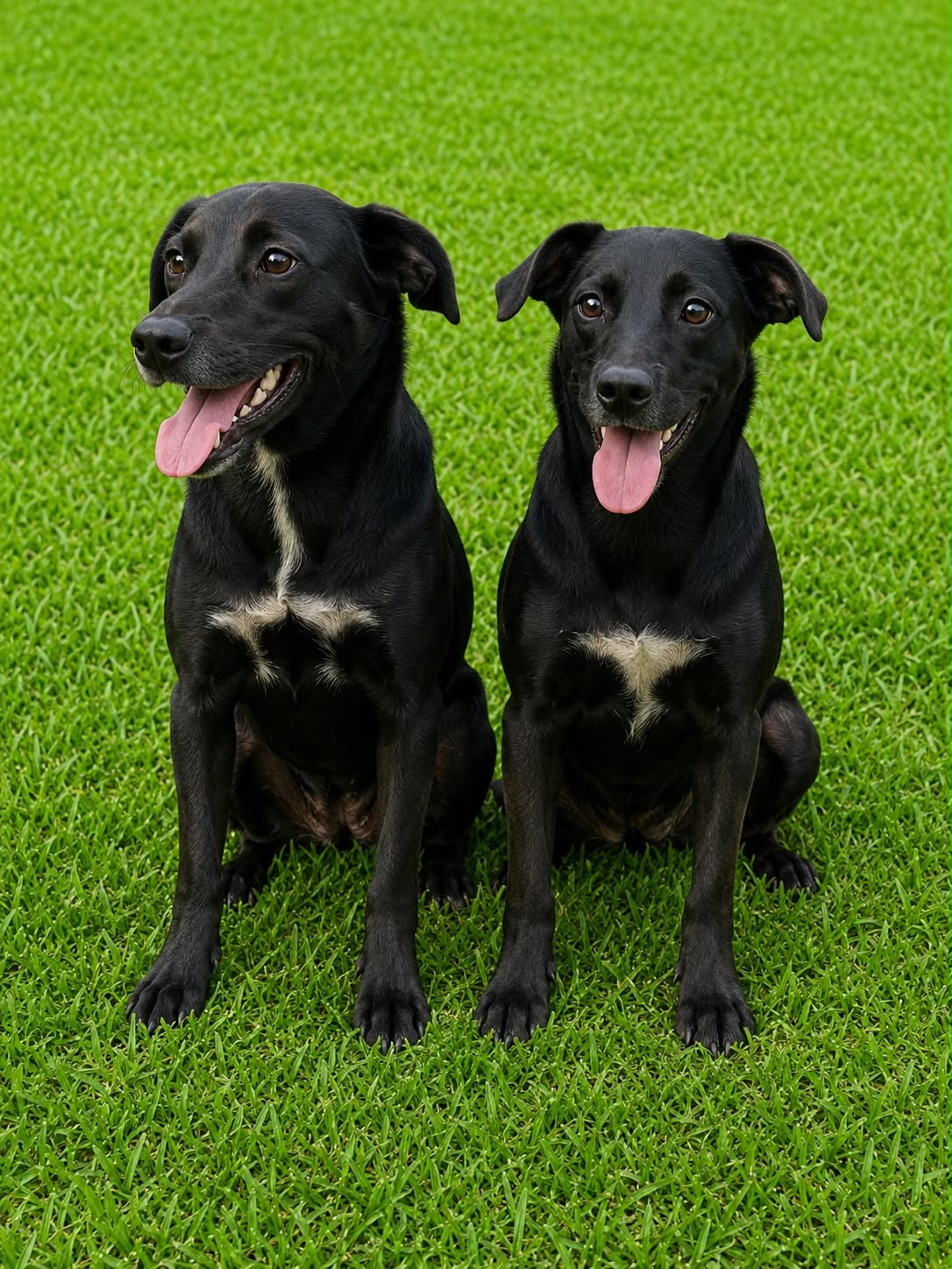 Lua e Luna, irmãs disponíveis para adoção no abrigo Estrela Dalva em Jaraguá do Sul.