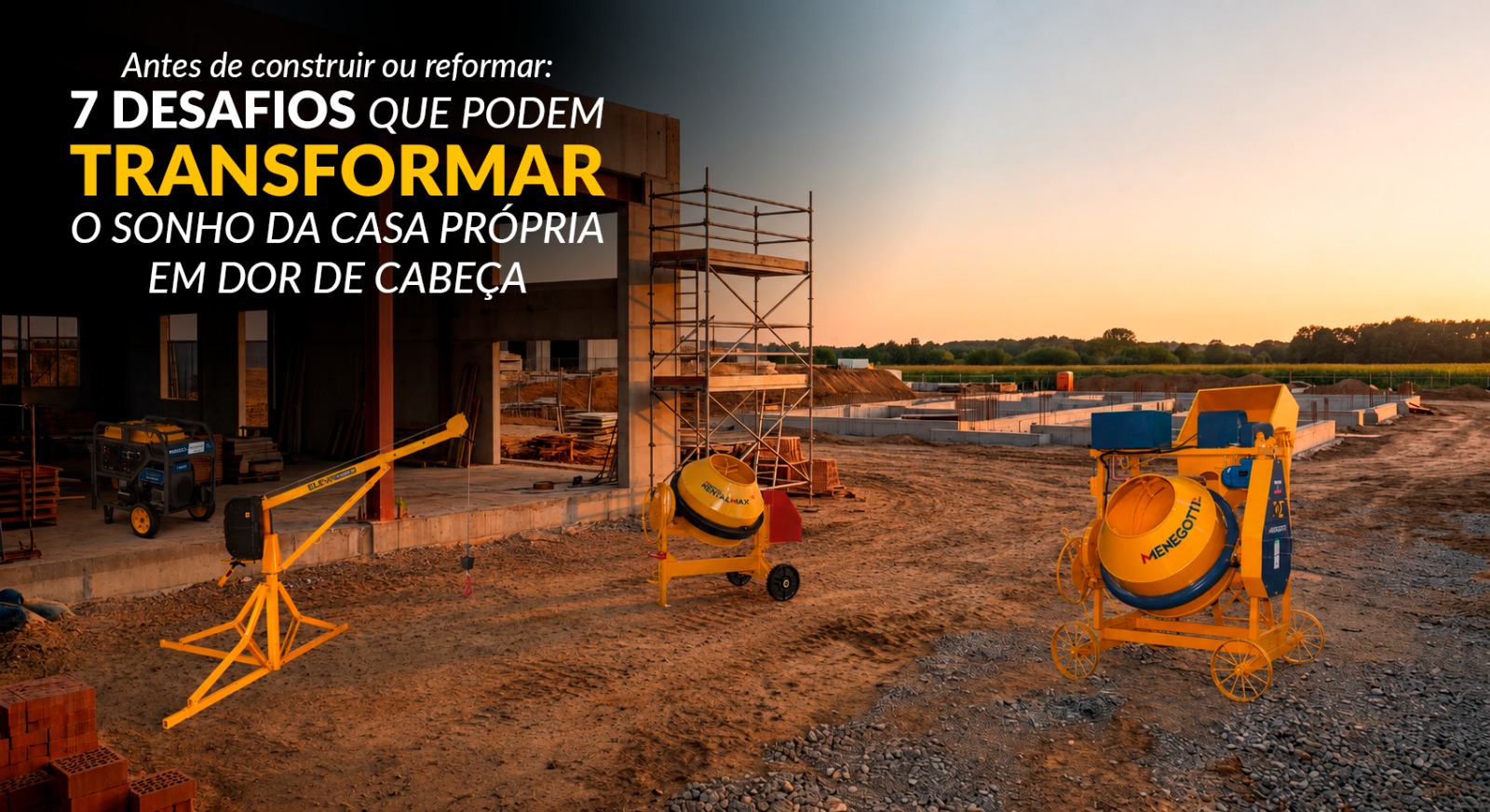 Construção e reforma: desafios que podem comprometer o sonho da casa própria