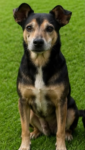 Pitóca, cadela disponível para adoção no abrigo Estrela Dalva em Jaraguá do Sul.